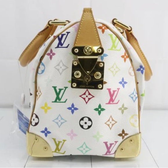 LOUIS VUITTON X MURAKAMI TAKASHI SPEEDY 30 WHITE MULTICOLOUR - Picture 12 of 17